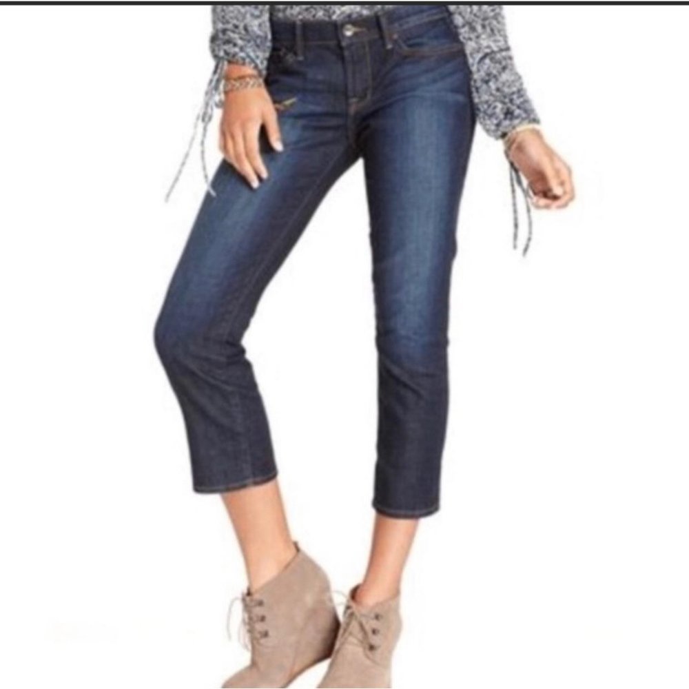 Lucky Brand Sweet N Crop Jeans Flap Pockets Womens Denim 4/27 Ankle Denim